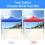 ⁦خيمة شديدة التحمل ومقاوم للماء 3x3 وقابل للطي وتعديل الطول مع حامل فلاذي⁩ - الصورة ⁦5⁩