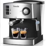 ماكينة تحضير القهوة من ساتشي بقوة 850 واط وضغط 15 بار - فضي