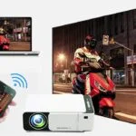 جهاز عرض ( بروجيكتور ) HD ذكي بنظام آندرويد مع اتصال لاسلكي ووحدة معالجة صوتية ذكية