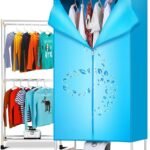 مجفف ملابس كهربائي محمول من طبقتين سريع الجفاف بقدرة 1000 واط