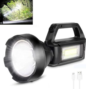 مصباح كشاف LED قابل للشحن مع الشحن بالطاقة الشمسية بمخرج USB