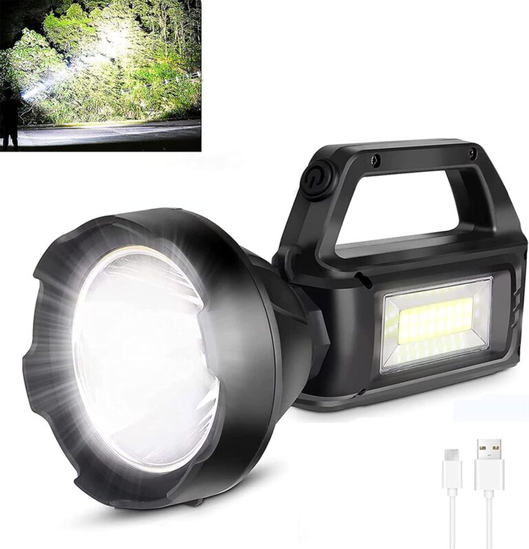 مصباح كشاف LED قابل للشحن مع الشحن بالطاقة الشمسية بمخرج USB