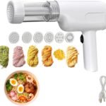 جهاز صنع المعكرونة الكهربائي 6 قوالب لتحضير النودلز الطازجة بسرعة وسهولة