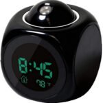 ساعة منبه LED رقمية متعددة الوظائف بشاشة LCD لعرض درجة الحرارة والتحدث الصوتي