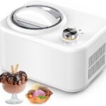 ماكينة صنع الآيس كريم الأتوماتيكية من Homate بقوة 100 واط مع كمبروسور قوي