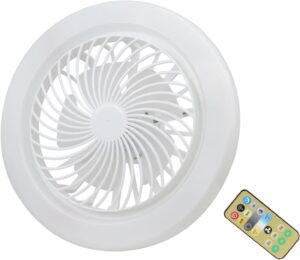 مروحة سقف صامتة باضاءة LED تحكم عن بعد