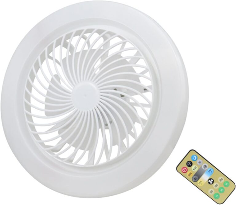 مروحة سقف صامتة باضاءة LED تحكم عن بعد