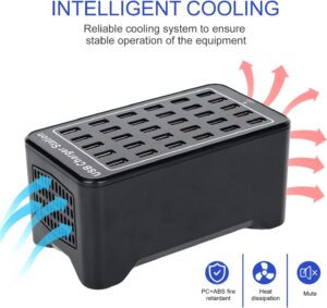 ⁦محطة شحن USB متعددة المنافذ بقوة 150 وات (30 أمبير) مع ميزة Smart Detect⁩ - الصورة ⁦6⁩