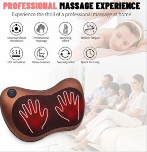 ⁦وسادة تدليك كهربائية لتدليك الجسم بالكامل للسيارة والمنزل⁩ - الصورة ⁦6⁩