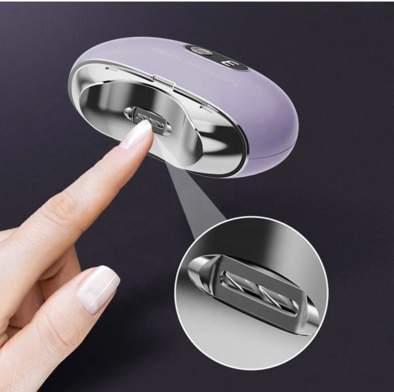 قصافة اظافر اوتوماتيكية قابلة لاعادة الشحن بمنفذ USB مع شاشة عرض للطاقة