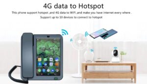 ⁦هاتف أرضي ولاسلكي يعمل بنظام Android مع شاشة 8 بوصات⁩ - الصورة ⁦5⁩