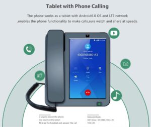 ⁦هاتف أرضي ولاسلكي يعمل بنظام Android مع شاشة 8 بوصات⁩ - الصورة ⁦11⁩
