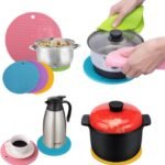 حامل أواني سيليكون دائري متعدد الاستخدامات مقاوم للحرارة ومضاد للانزلاق