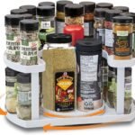 منظم التوابل الدوار بطبقتين موفر للمساحة