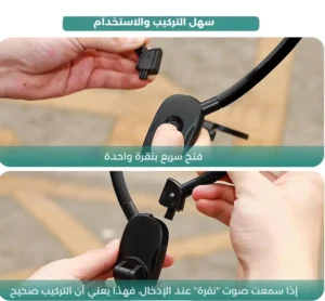 ⁦حامل الهاتف المغناطيسي من الرقبة للتصوير الحر والفلوغات بمنظور المستخدم⁩ - الصورة ⁦5⁩