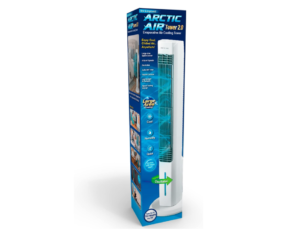 ⁦مروحة عامودية Arctic Air للتبريد بالبخار مع إضاءة ليلية LED تصميم عصري بقدرة 80 واط⁩ - الصورة ⁦2⁩