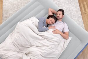 ⁦مرتبة وسرير هوائية مزدوجة قابلة للنفخ بحجم كينج 203 × 152 × 56 سم – مع مضخة مدمجة⁩ - الصورة ⁦9⁩
