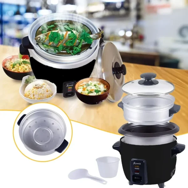 قدر طبخ الأرز الكهربائي 1 لتر - 400 واط من سومو (SX-100)