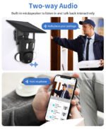 ⁦كاميرا شمسية  بدقة 4K وعدسة مزدوجة – تتبع ذكي لحركة الإنسان واتصال 4G⁩ - الصورة ⁦5⁩