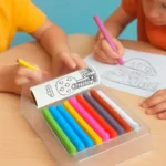 ⁦أقلام تلوين مائية مع ورق رول للرسم مجموعة فنية مثالية للأطفال (8 قطع)⁩ - الصورة ⁦4⁩