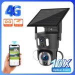 ⁦كاميرا مراقبة ذكية تعمل بالطاقة الشمسية بدقة 8MP مع رؤية ليلية بالألوان⁩ - الصورة ⁦4⁩