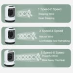 ⁦مروحة مكيف محمولة USB تبريد، ترطيب، وتهوية⁩ - الصورة ⁦6⁩