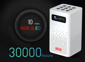 ⁦جهاز عرض بروجكتور محمول C900 – DLP ذكي مع بلوتوث بطارية داخلية⁩ - الصورة ⁦4⁩