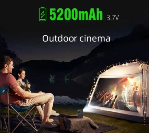 ⁦جهاز عرض بروجكتور محمول C900 – DLP ذكي مع بلوتوث بطارية داخلية⁩ - الصورة ⁦13⁩