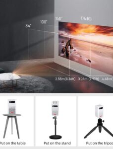 ⁦جهاز عرض بروجكتور محمول C900 – DLP ذكي مع بلوتوث بطارية داخلية⁩ - الصورة ⁦6⁩