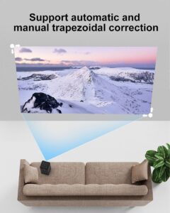 ⁦جهاز عرض بروجكتور محمول C900 – DLP ذكي مع بلوتوث بطارية داخلية⁩ - الصورة ⁦16⁩