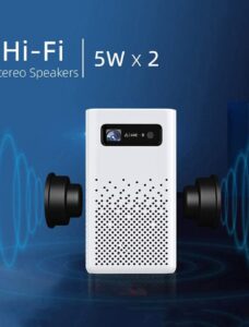 ⁦جهاز عرض بروجكتور محمول C900 – DLP ذكي مع بلوتوث بطارية داخلية⁩ - الصورة ⁦9⁩