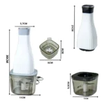 فرامة اللحوم والخضار بقوة 250 واط مع 4 أكواب - الصورة 5