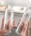 مطارة مياه زجاجية شفافة مع مؤشر زمني – حجم 500ml / 750ml