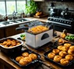 ⁦قلاية زيت عميقة كهربائية من الستانلس ستيل – 3 لتر⁩ - الصورة ⁦2⁩