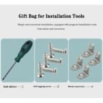 ⁦طاولة قهوة مستديرة خشبية بطبقتين – أسود⁩ - الصورة ⁦2⁩