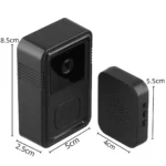 جرس باب ذكي بكاميرا وميكروفون اتصال Wi-Fi وتنبيهات للهاتف - الصورة 5