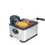 قلاية زيت عميقة كهربائية من الستانلس ستيل – 4 لتر