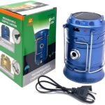 فانوس تخييم محمول مزود بإضاءة LED قابل لإعادة الشحن