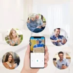 جرس باب ذكي بكاميرا وميكروفون اتصال Wi-Fi وتنبيهات للهاتف - الصورة 4