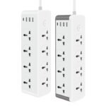 ⁦موزع طاقة عمودي مع منافذ USB⁩ - الصورة ⁦3⁩