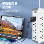 ⁦موزع طاقة عمودي مع منافذ USB⁩ - الصورة ⁦4⁩