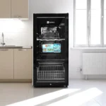 ⁦ثلاجة مشروبات سايونا سعة 109 لتر باب زجاجي بقفل وإضاءة LED⁩ - الصورة ⁦4⁩