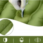 ⁦سرير هوائي قابل للنفخ مع مضخة قدم مدمجة ووسادة مدمجة – مقاوم للماء والتمزق⁩ - الصورة ⁦4⁩