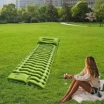 ⁦سرير هوائي قابل للنفخ مع مضخة قدم مدمجة ووسادة مدمجة – مقاوم للماء والتمزق⁩ - الصورة ⁦7⁩