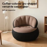 ⁦أريكة هوائية قابلة للنفخ مع مسند ظهر محمولة قابلة⁩ - الصورة ⁦3⁩