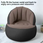 ⁦أريكة هوائية قابلة للنفخ مع مسند ظهر محمولة قابلة⁩ - الصورة ⁦7⁩