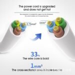 ⁦وصلة مشترك كهربائي 3 منافذ مع 3 منافذ USB للشحن السريع⁩ - الصورة ⁦2⁩