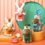 مطارة مياه حافظة للحرارة والبرودة بسعة 500 مل مع مصاصة وحامل قابل للإزالة