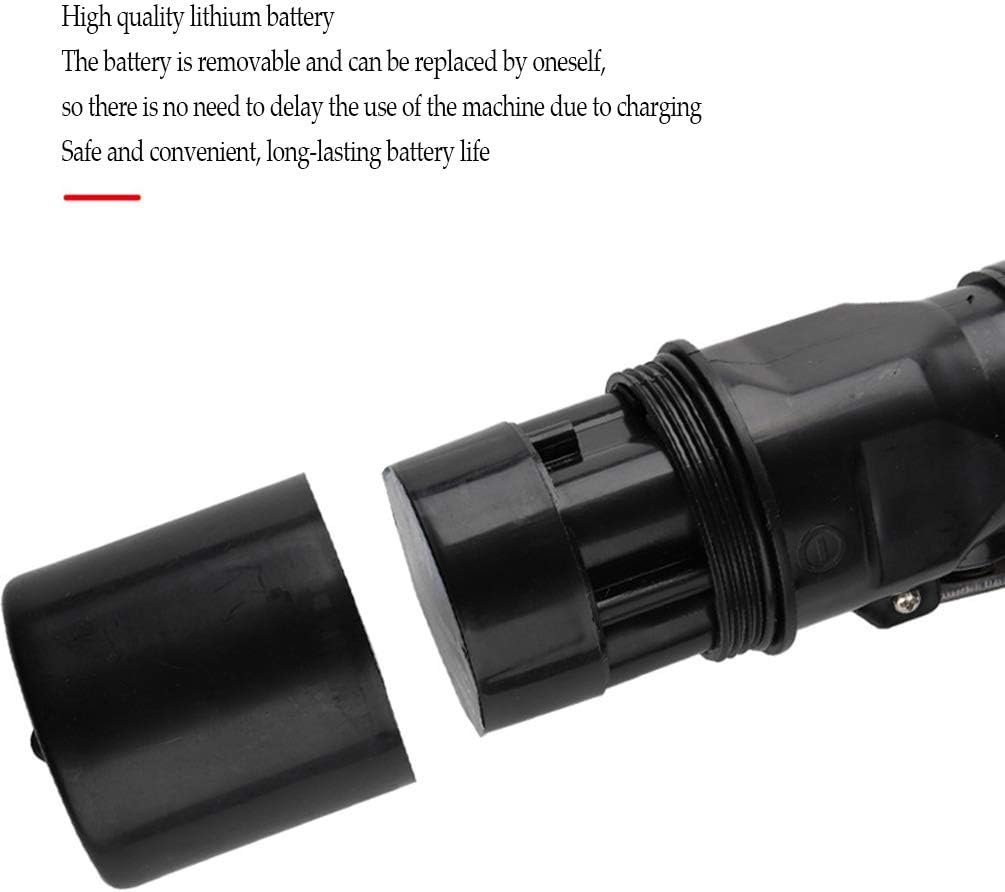 51JOi42eFCL._AC_SL1005_ مكشطة قشور السمك الكهربائية المقاومة للماء، قابلة للشحن مع شفرتين وفرشاة ستانلس ستيل - الصورة 4