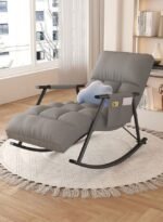 كرسي هزاز مريح قابل للتعديل وسادة ناعمة تصميم عصري متعدد الاستخدامات